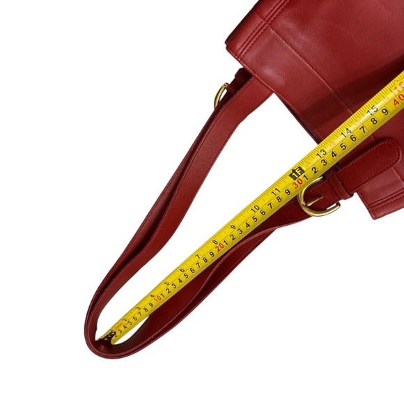 Coach vintage 4157 red leather wavely should bag - Picture 12 of 13